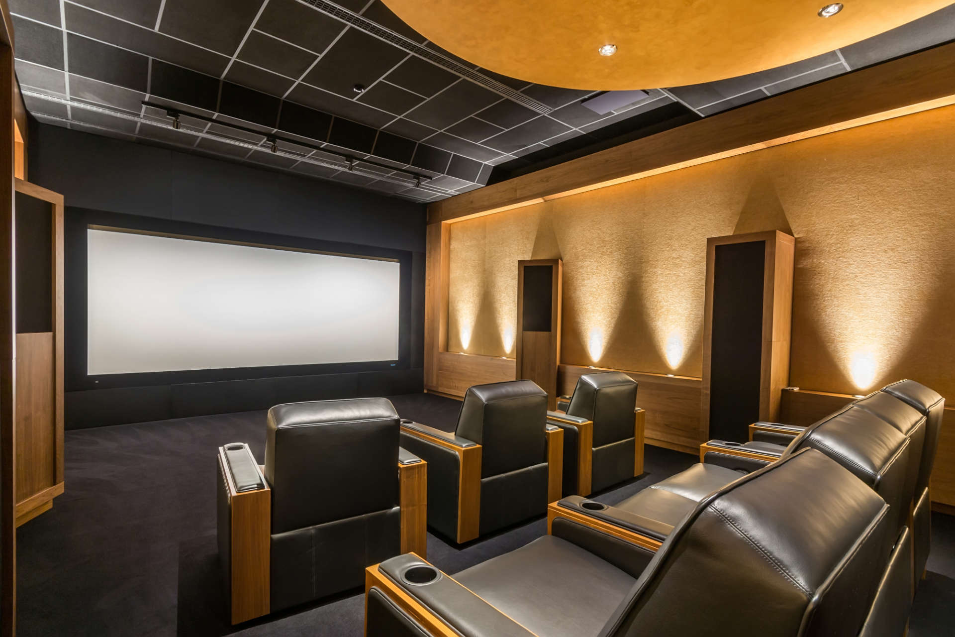 Stylish Home Cinema by Elite Home Theater